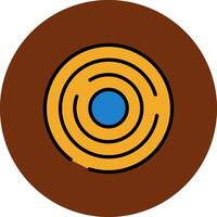 Chart Filled Multi Circle Icon vector