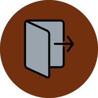 Do Not Go Out Filled Multi Circle Icon vector