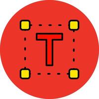 Text Filled Multi Circle Icon vector