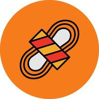 Rope Filled Multi Circle Icon vector