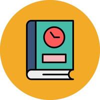 Duration Filled Multi Circle Icon vector