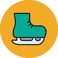 Skating Filled Multi Circle Icon vector