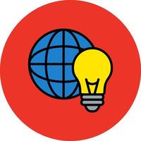 Knowledge Filled Multi Circle Icon vector
