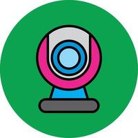 Webcam Filled Multi Circle Icon vector