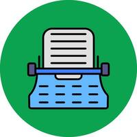 Typing Filled Multi Circle Icon vector