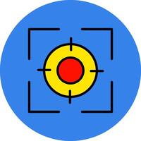 Focus Filled Multi Circle Icon vector
