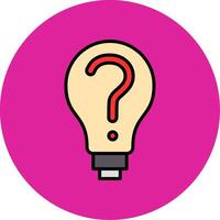 Decision Making Filled Multi Circle Icon vector