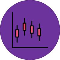 Plot Filled Multi Circle Icon vector