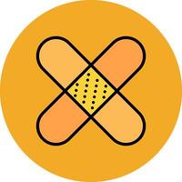 Bandage Filled Multi Circle Icon vector