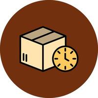 Delivery Time Filled Multi Circle Icon vector