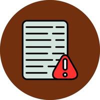 Error Filled Multi Circle Icon vector