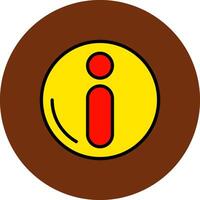 information Filled Multi Circle Icon vector