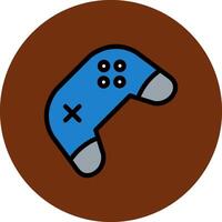 Play Game Filled Multi Circle Icon vector