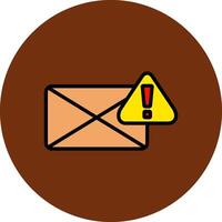 Spam Filled Multi Circle Icon vector