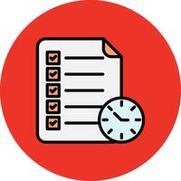 Checklist Filled Multi Circle Icon vector