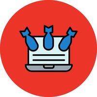 Ddos Circle Icon vector
