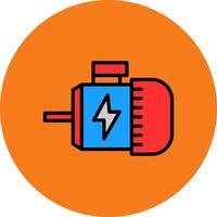 Engine Filled Multi Circle Icon vector