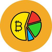 Data Analytics Filled Multi Circle Icon vector