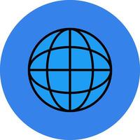 Globe Circle Icon vector