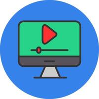 Editor Filled Multi Circle Icon vector