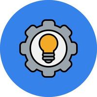 Setting Filled Multi Circle Icon vector