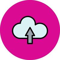 Upload Filled Multi Circle Icon vector