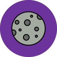 Moon Filled Multi Circle Icon vector