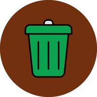 Trash Filled Multi Circle Icon vector