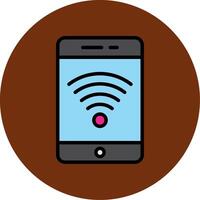 Wifi Filled Multi Circle Icon vector