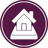 Plot Glyph Circle Icon vector