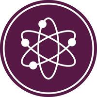 Solar System Glyph Circle Icon vector