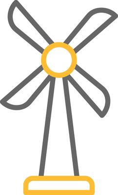 Wind Turbine Icon Design