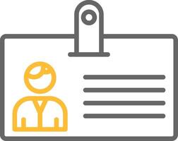Identification Card Icon Design vector