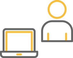 Work From Home Icon Design vector