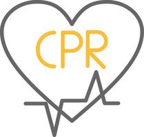 CPR Icon Design vector