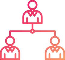 Hierarchy Icon Design vector