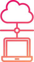 Cloud Network Icon Design vector