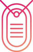 Dog Tag Icon Design vector