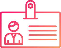 Identification Card Icon Design vector