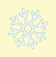 a snowflake is shown on a yellow background vector