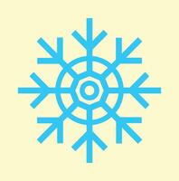 a snowflake icon for december event vector