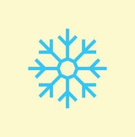 a snowflake icon on a yellow background vector