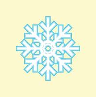 Snowflake icon element vector