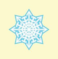 a snowflake symbol on a yellow background vector