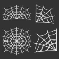 Set of web spider element vector