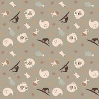 Abstract halloween pattern design background. . vector