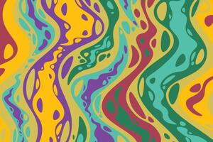Abstract colorful psychedelic groovy background. vector