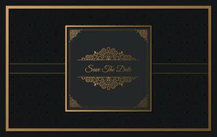 luxury invitation background style ornamental pattern vector
