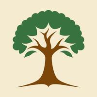 Modern Oak Tree Logo for Eco Branding and Sustainable Company Identity Representation vector
