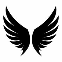 Elegant Angelic Wings Design with a Delicate Flow vector